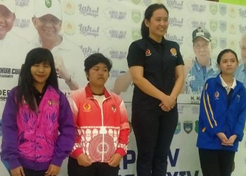 Rima Ulfa Anggraini Atlit Biliar Musi Rawas Dapatkan Medali DI Porprov Lahat 2023